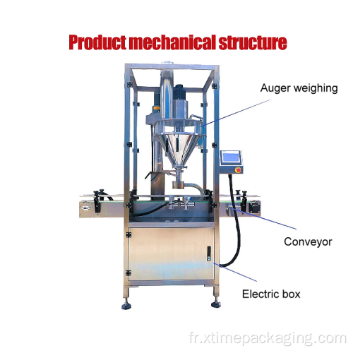 Machine d&#39;emballage en poudre de vente chaude 200g automatique